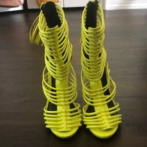Lime greeen heels